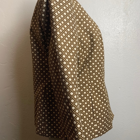 Talbots button down geometric print jacket - Picture 3 of 7